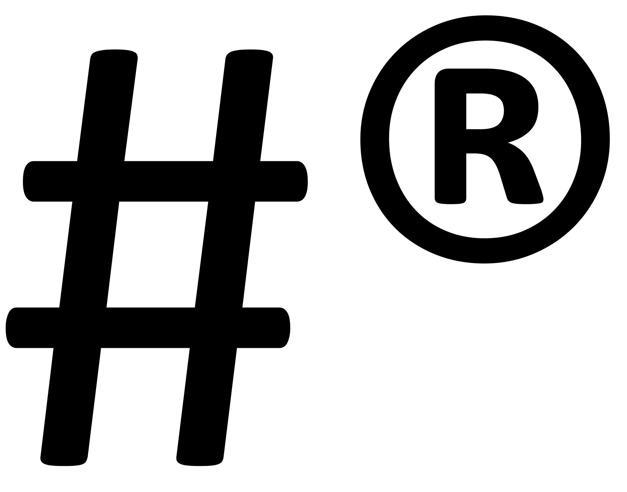 Hashtag trademark